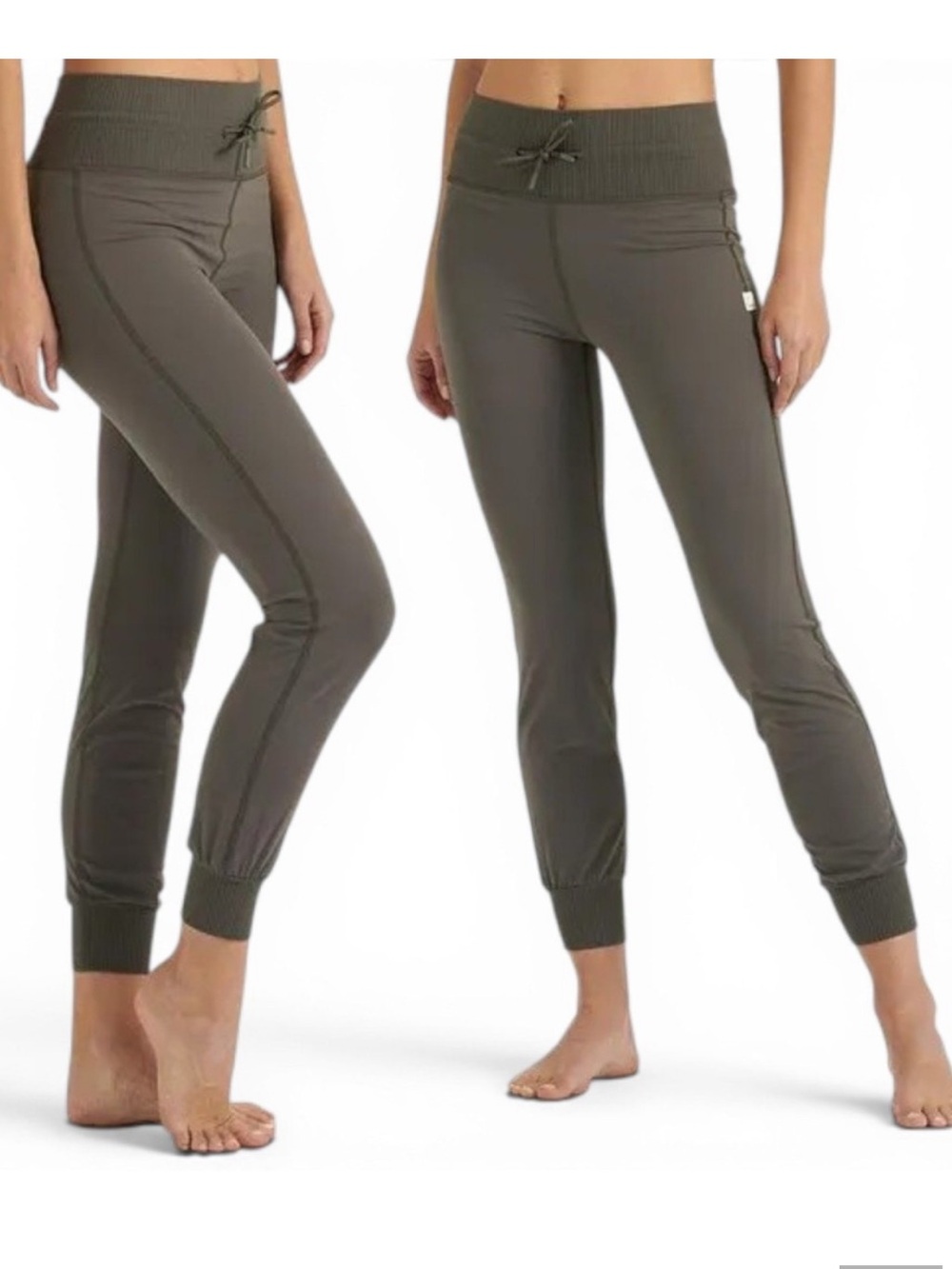 Vuori Womens Daily Jogger Oregano Green VW418 Slim Fit Athleisure Yoga Size M